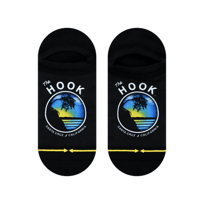 Slidertown Sunset Adult No Show Socks 3-Pack