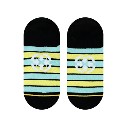 Slidertown The Lane Blue Sky Adult No Show Socks