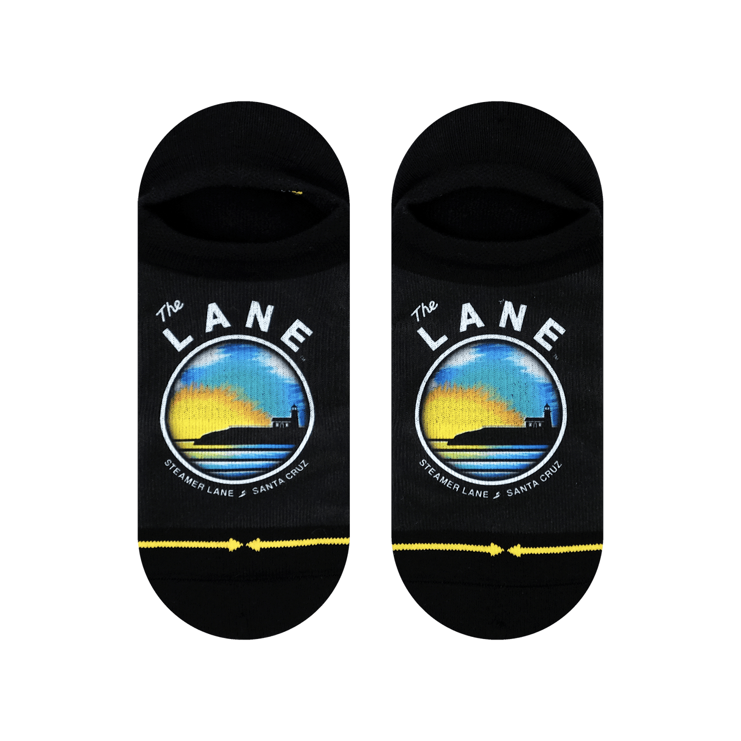 Slidertown Sunset Adult No Show Socks 3-Pack