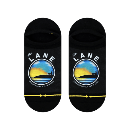 Slidertown Sunset Adult No Show Socks 3-Pack