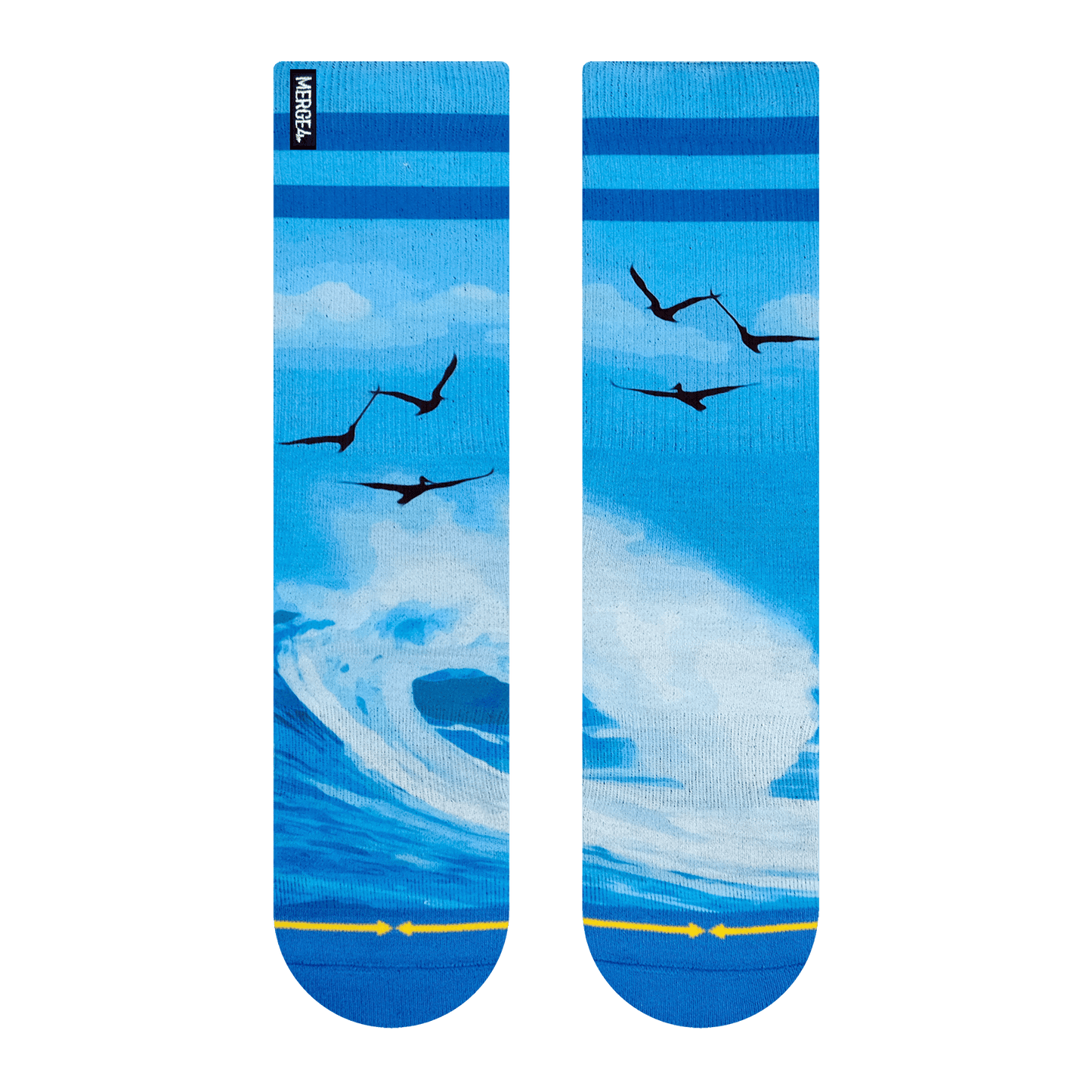 Dave Nelson Flying Pelicans Adult Crew Socks
