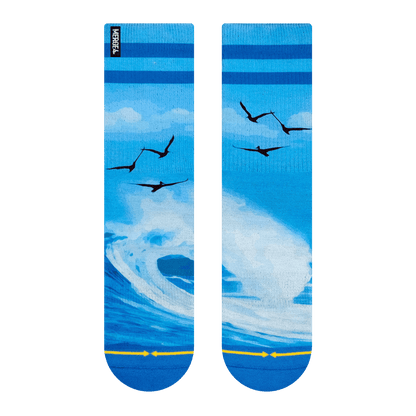 Dave Nelson Flying Pelicans Adult Crew Socks