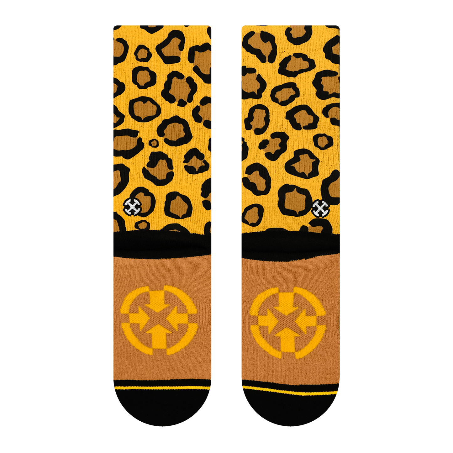 Leopard Print Jungle Cat Adult Crew Socks