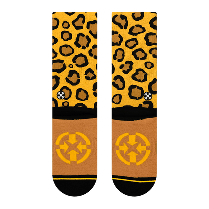 Leopard Print Jungle Cat Adult Crew Socks