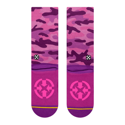 Pink Camo Adult Crew Socks