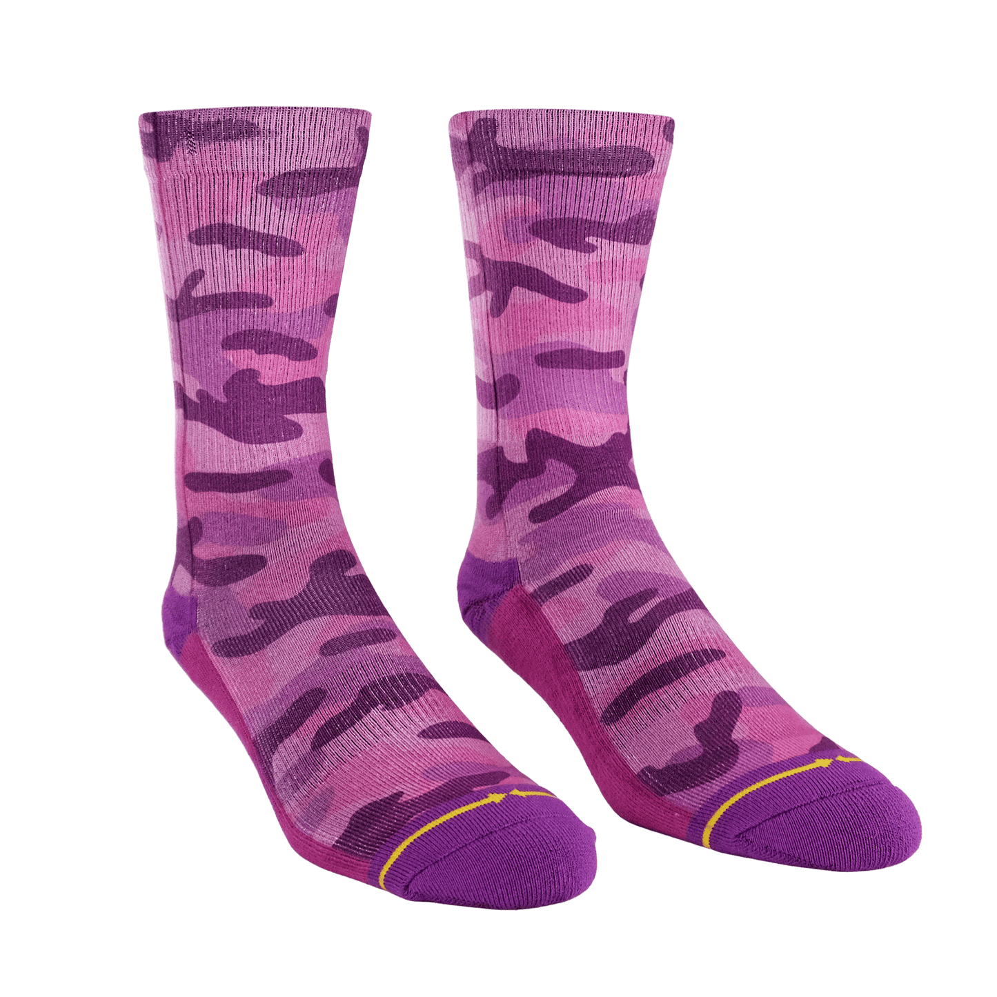 Pink Camo Adult Crew Socks