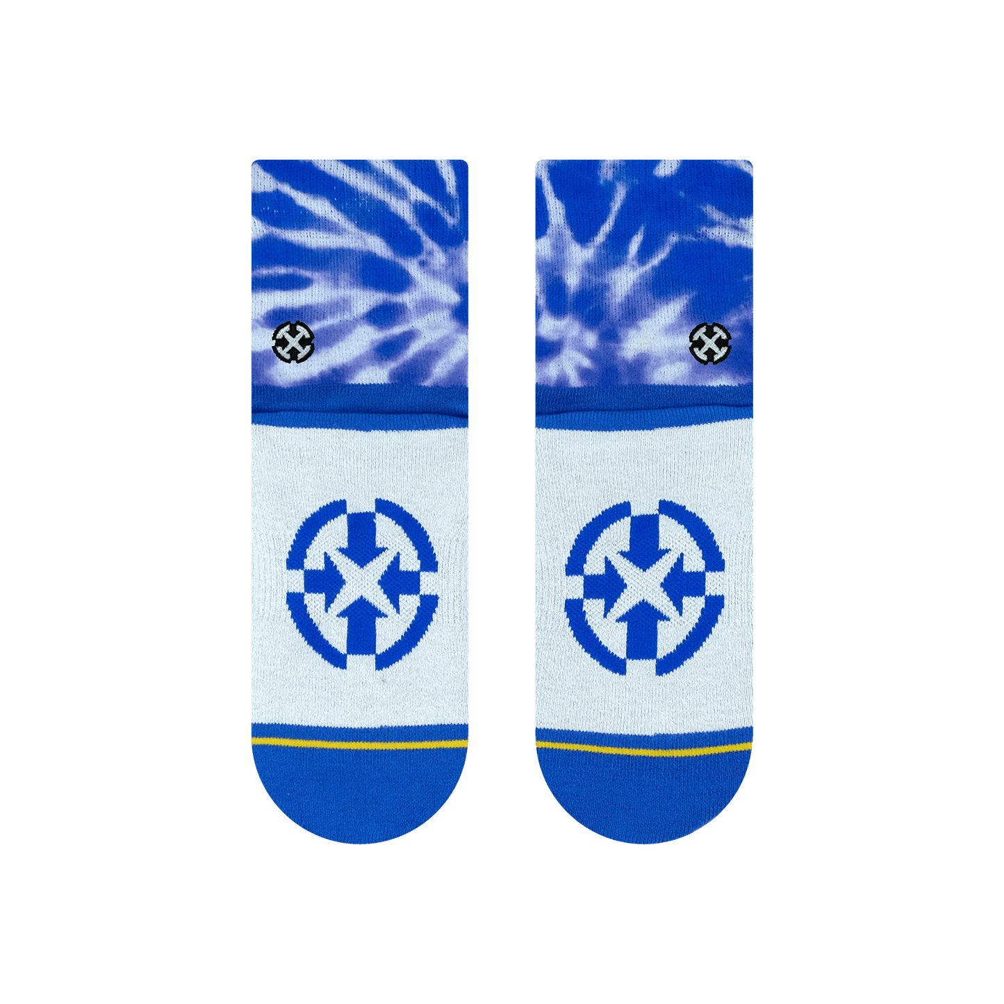 Purple Tie Dye Adult Quarter Crew Socks