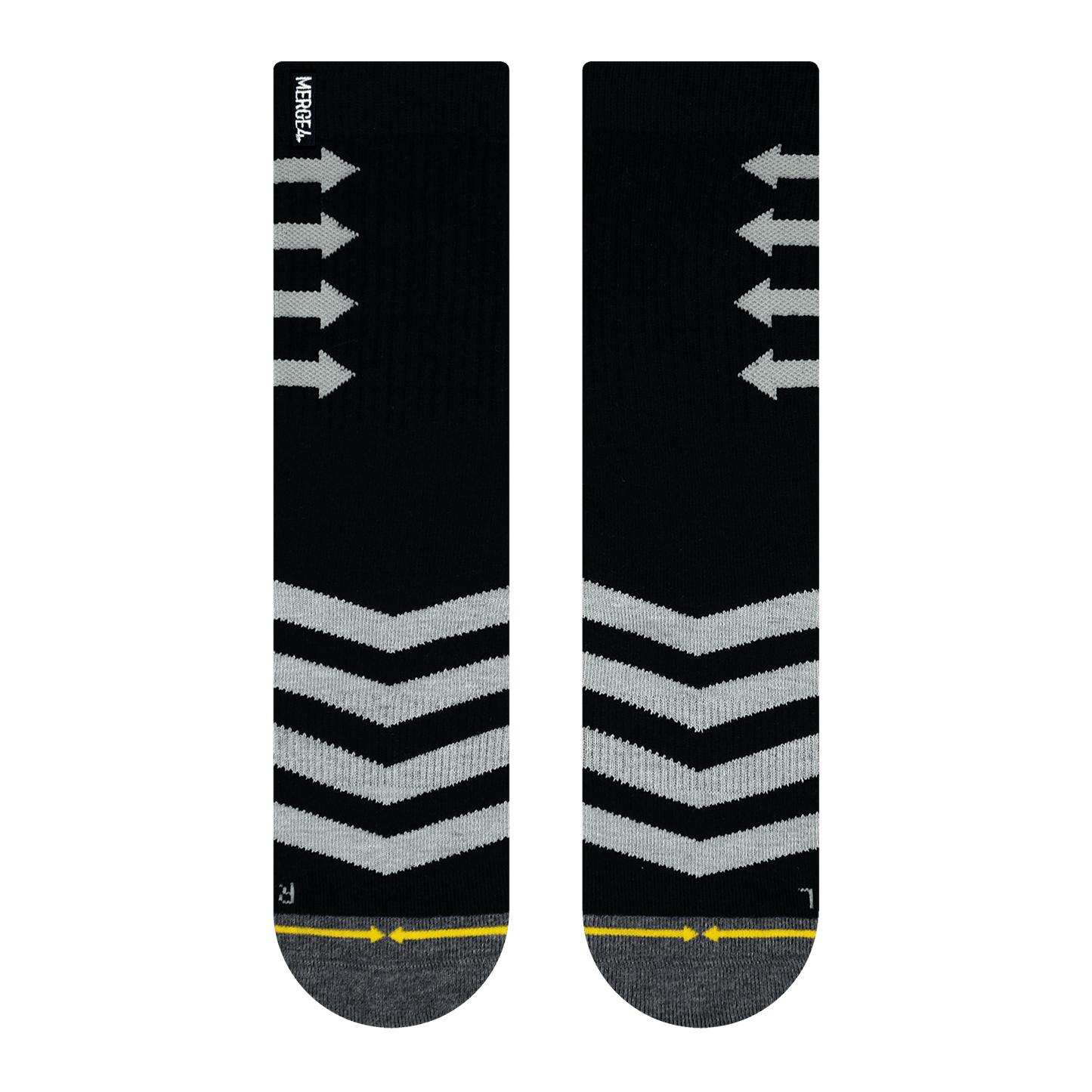 Performance Black Adult Crew Socks 3-Pack