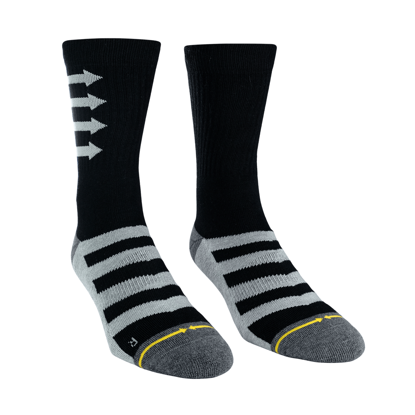Performance Black Adult Crew Socks 3-Pack