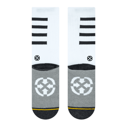 Performance White Adult Crew Socks