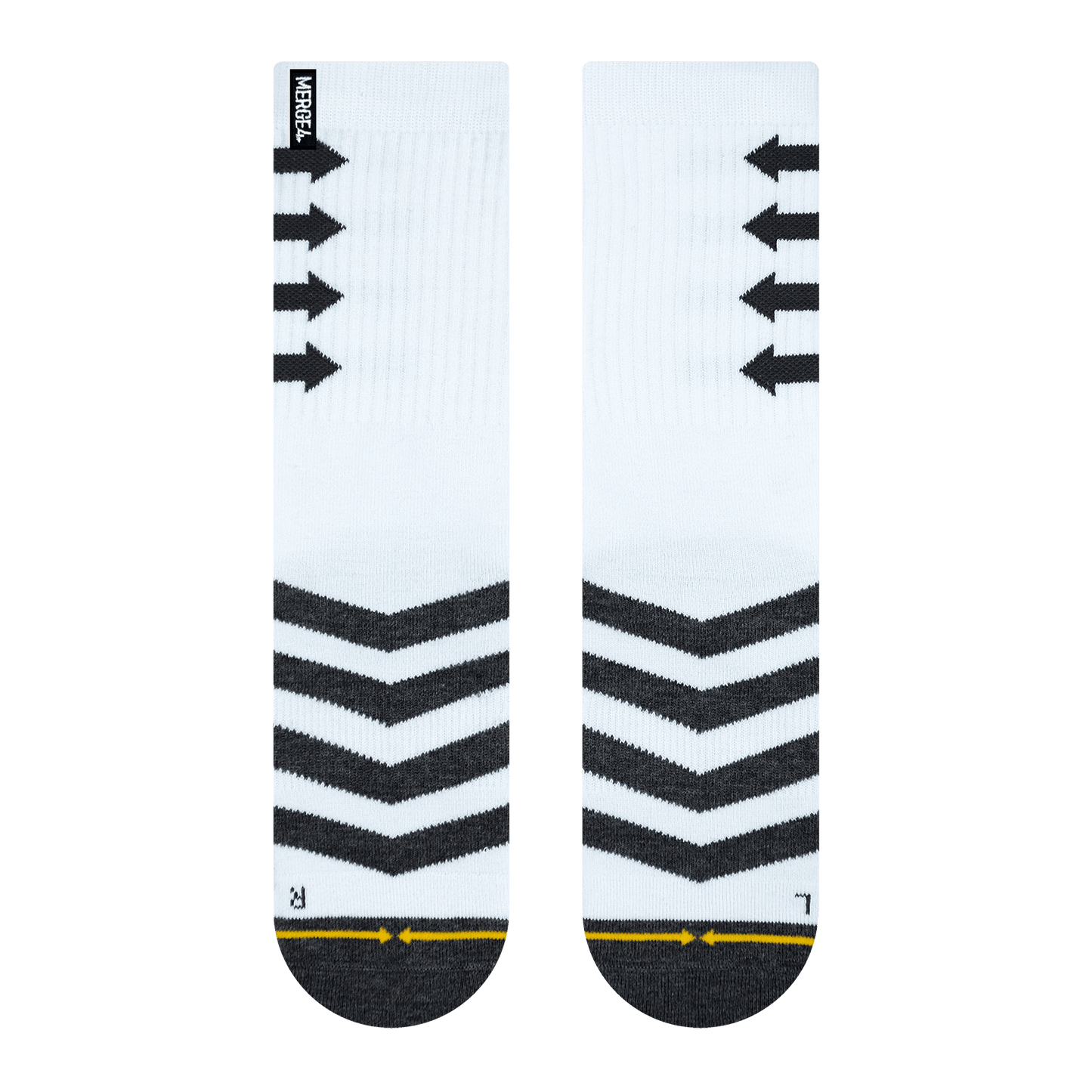 Performance White Adult Crew Socks