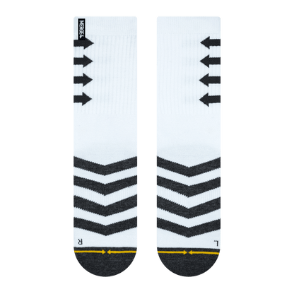Performance White Adult Crew Socks 3-Pack