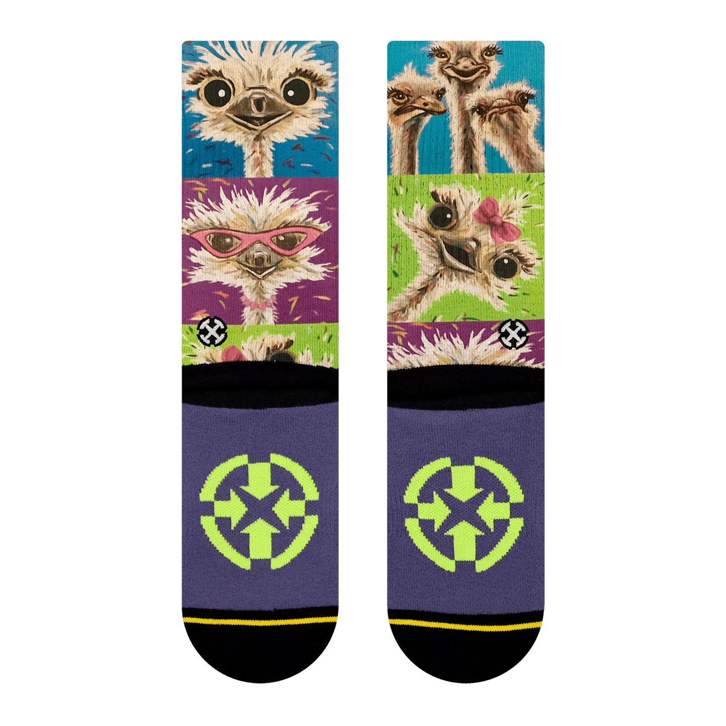 Lee Keller Ostrich Adult Crew Socks