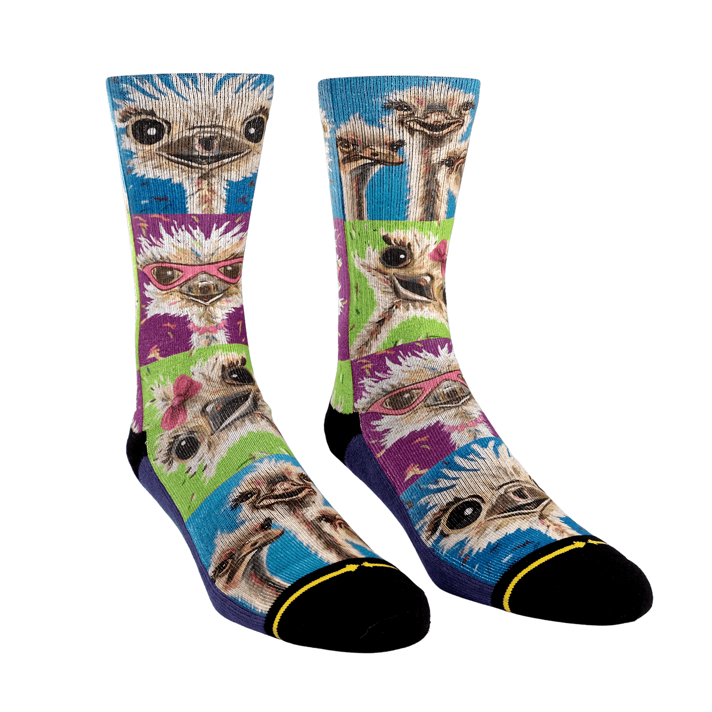Lee Keller Ostrich Adult Crew Socks