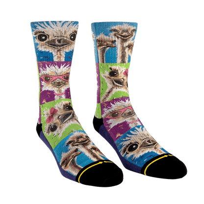 Lee Keller Ostrich Adult Crew Socks