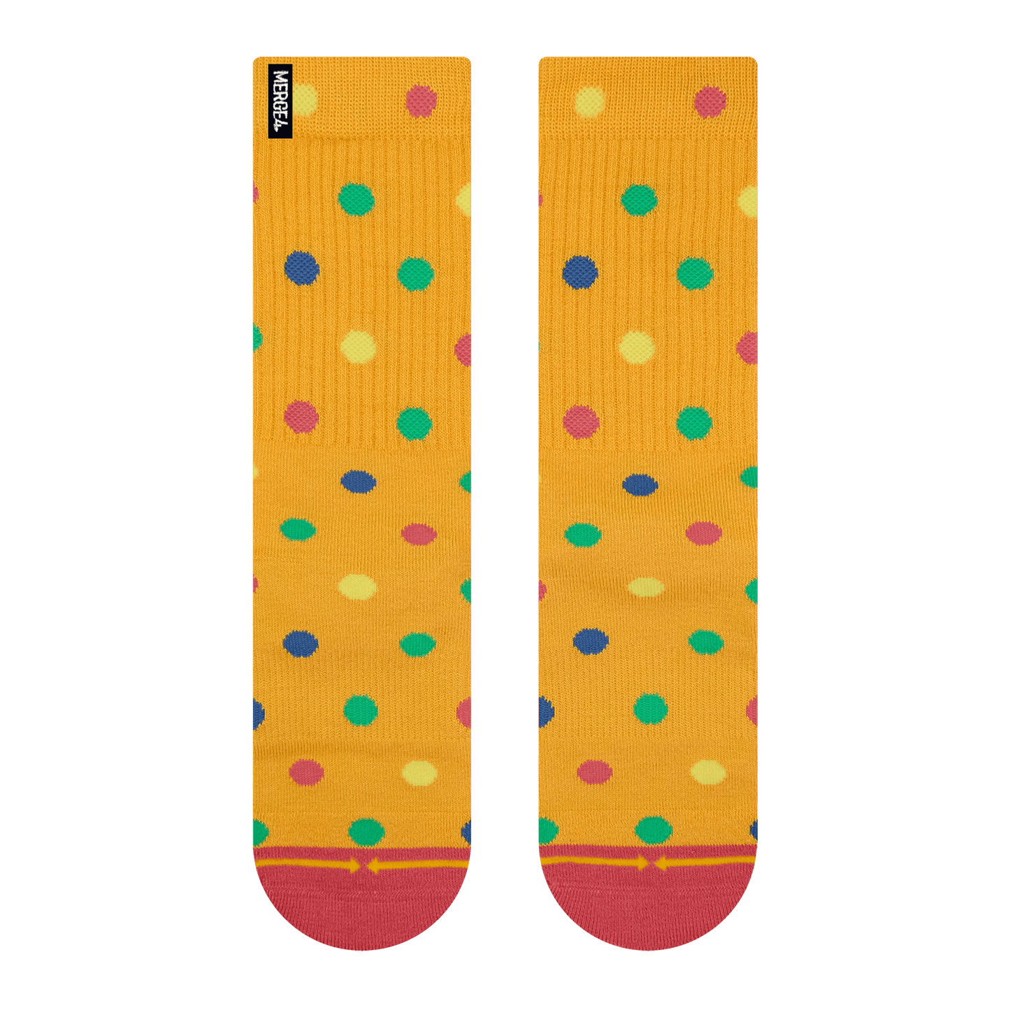 Bamboo Blend Clown Polka Dots Adult Crew Socks - by Spidey DeMontrond