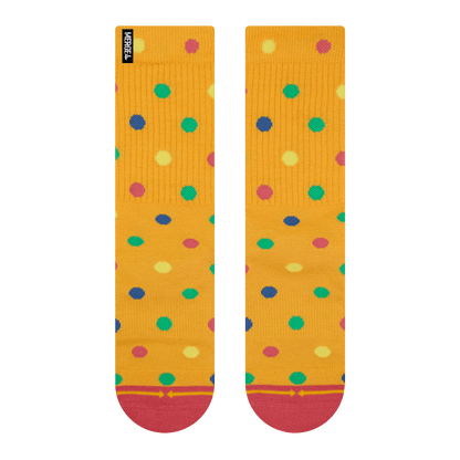 Bamboo Blend Clown Polka Dots Adult Crew Socks - by Spidey DeMontrond