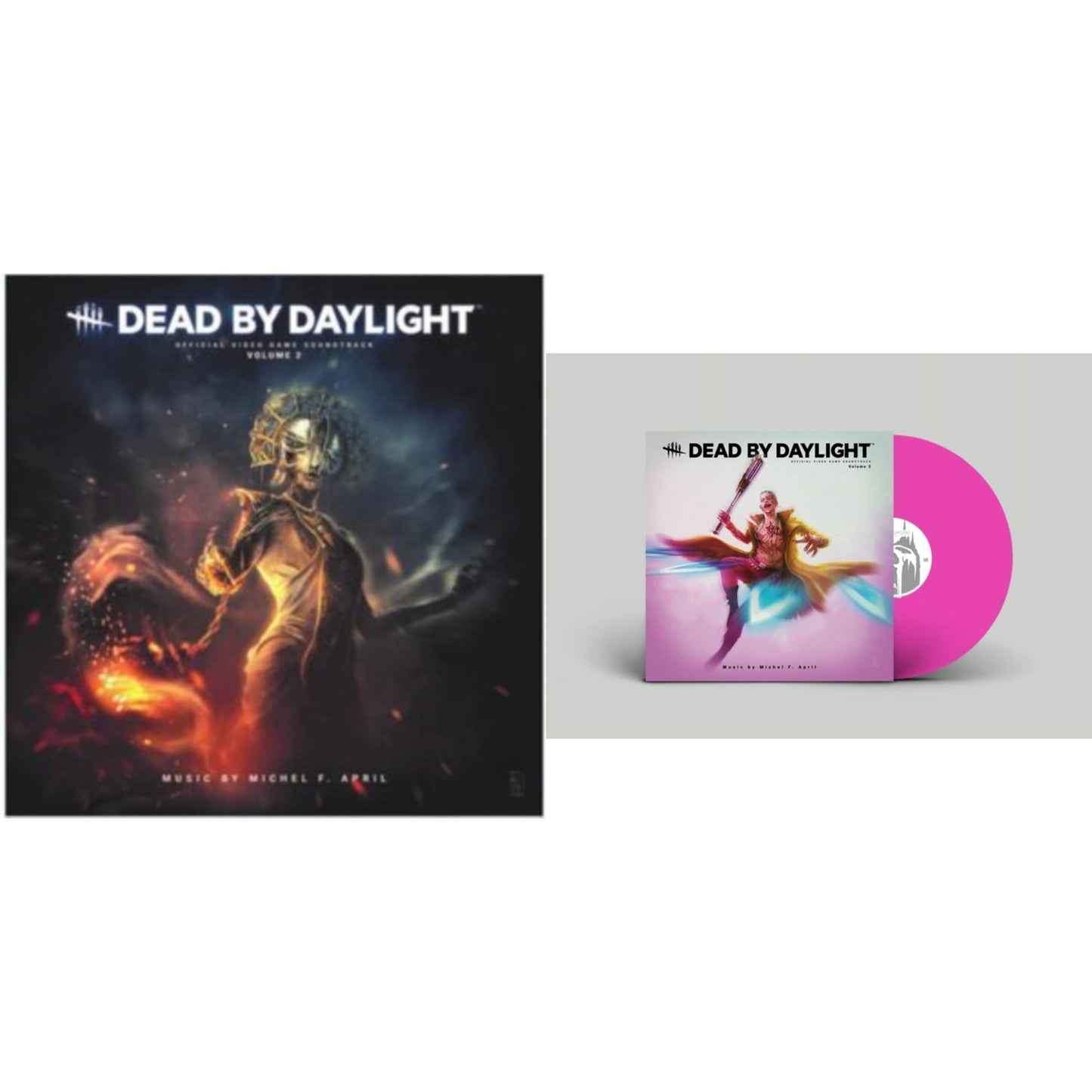 Michel F. April - Dead By Daylight: Volume 3 (Ams Exclusive) (Pink LP Vinyl/Exclusive Cover) & Dead By Daylight: Volume 2 Ost (Ams Exclusive) (Clear LP Vinyl W/ Black Splatter LP Vinyl) (I)