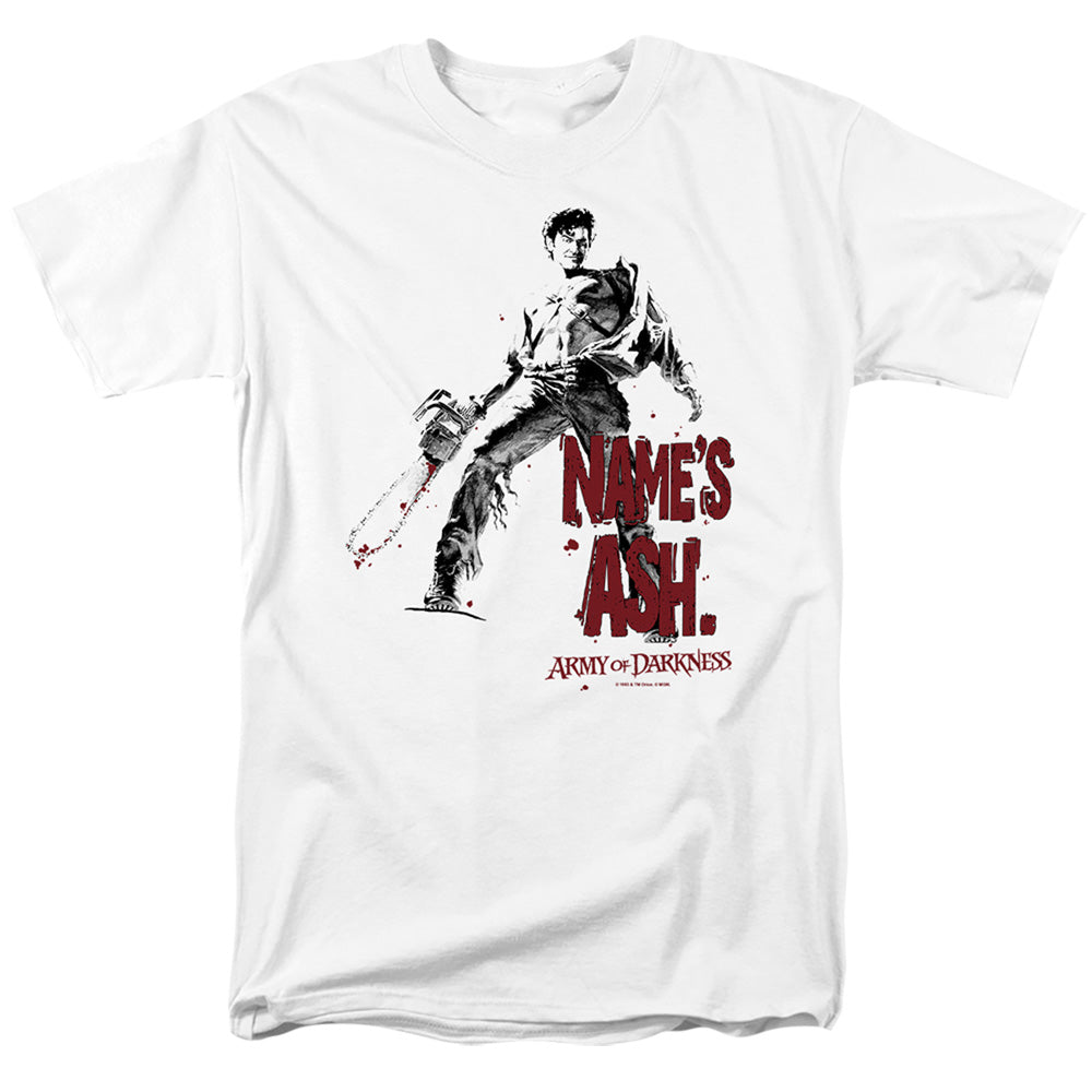 Army Of Darkness Names Ash Mens T Shirt White