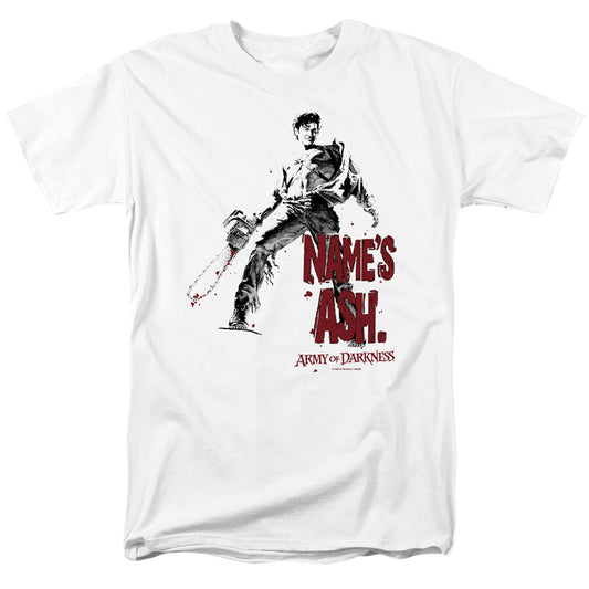 Army Of Darkness Names Ash Mens T Shirt White