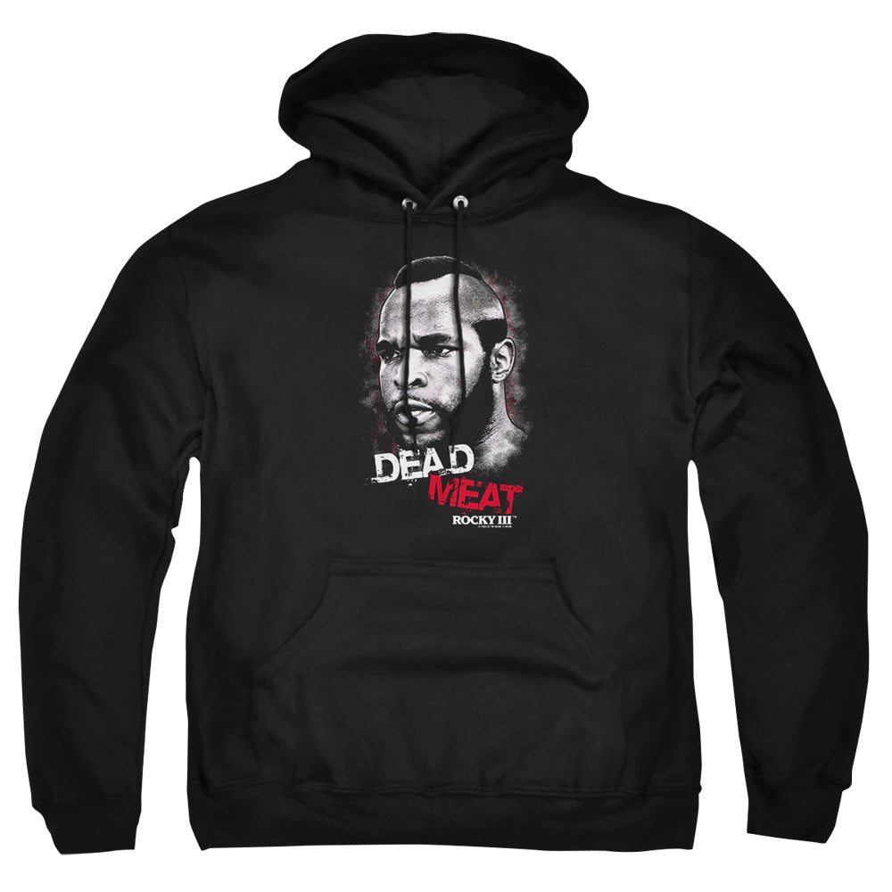 Rocky Iii Dead Meat Mens Hoodie Black Officially Licensed