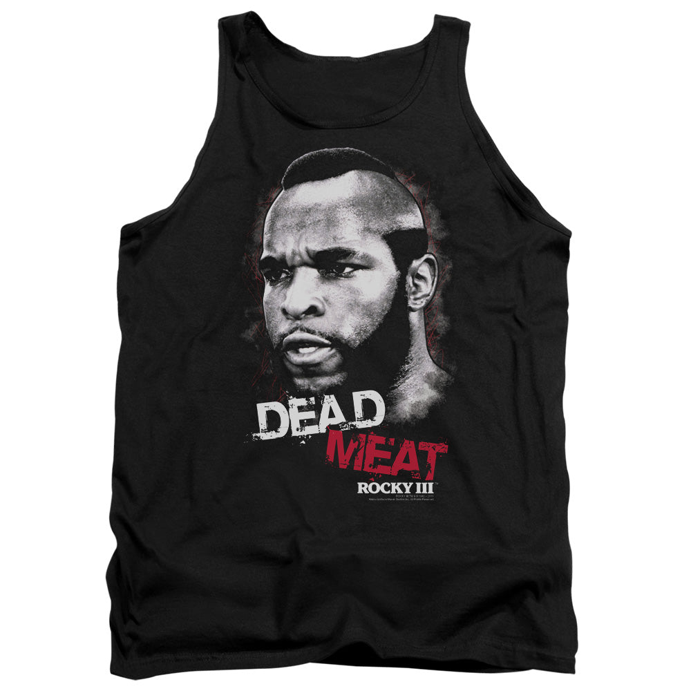 Rocky Iii Dead Meat Mens Tank Top Shirt Black