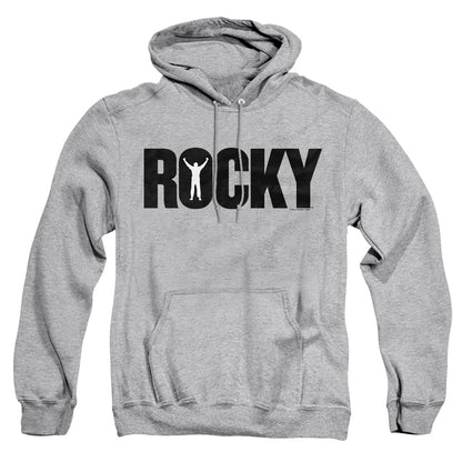 Rocky Logo Mens Hoodie Athletic Heather Officially Licensed