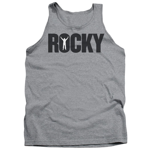 Rocky Logo Mens Tank Top Shirt Heather