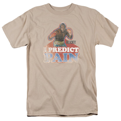 Rocky Iii I Predict Pain Mens T Shirt Sand Officially Licensed