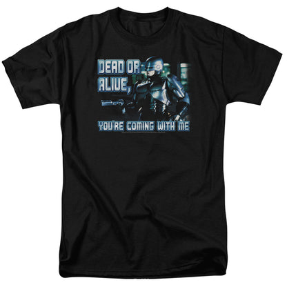 Robocop Dead Or Alive Mens T Shirt Black Officially Licensed