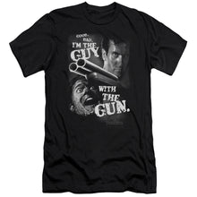 Load image into Gallery viewer, Army Of Darkness Guy With The Gun Premium Bella Canvas Slim Fit Mens T Shirt Black