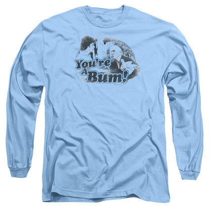 Rocky Youre A Bum Mens Long Sleeve Shirt Carolina Blue Officially Licensed Officially Licensed