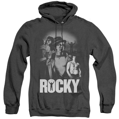 Rocky Making Of A Champ Heather Mens Hoodie Black Officially Licensed