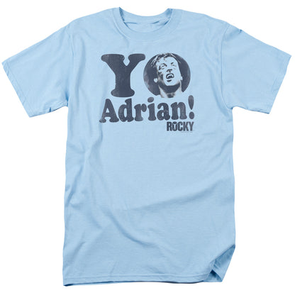 Rocky Yo Adrian Mens T Shirt Light Blue Officially Licensed