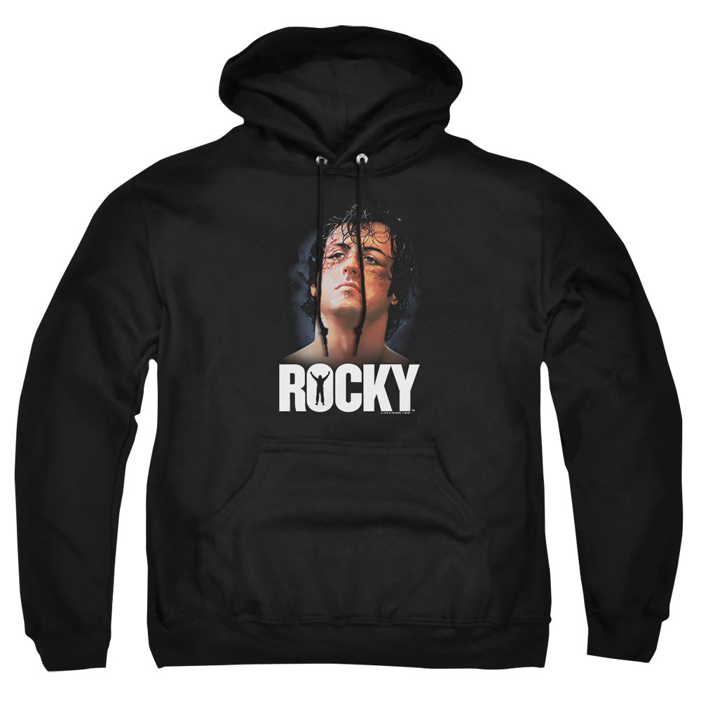 Rocky The Champ Mens Hoodie Black Officially Licensed