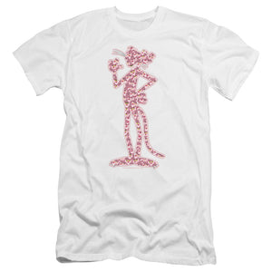 Pink Panther Heads Premium Bella Canvas Slim Fit Mens T Shirt White