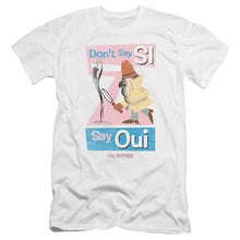 Load image into Gallery viewer, Pink Panther Say Oui Premium Bella Canvas Slim Fit Mens T Shirt White