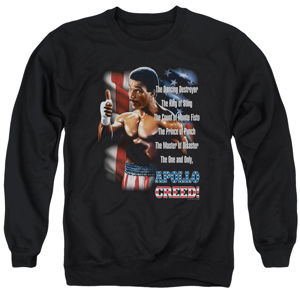 Rocky Ii The One And Only Mens Crewneck Sweatshirt Black Officially Licensed