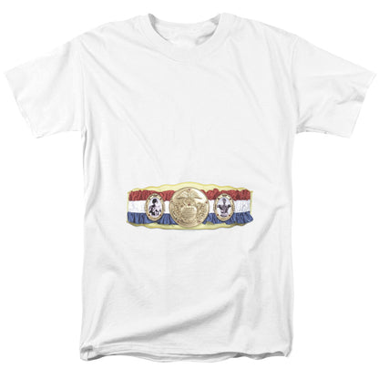 Rocky Championship Belt(Bottom Front) Mens T Shirt White Officially Licensed