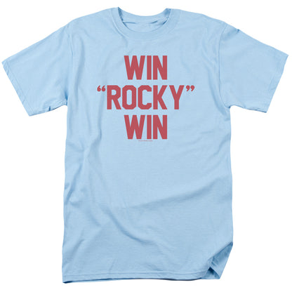 Rocky Win Rocky Win Mens T Shirt Light Blue Officially Licensed