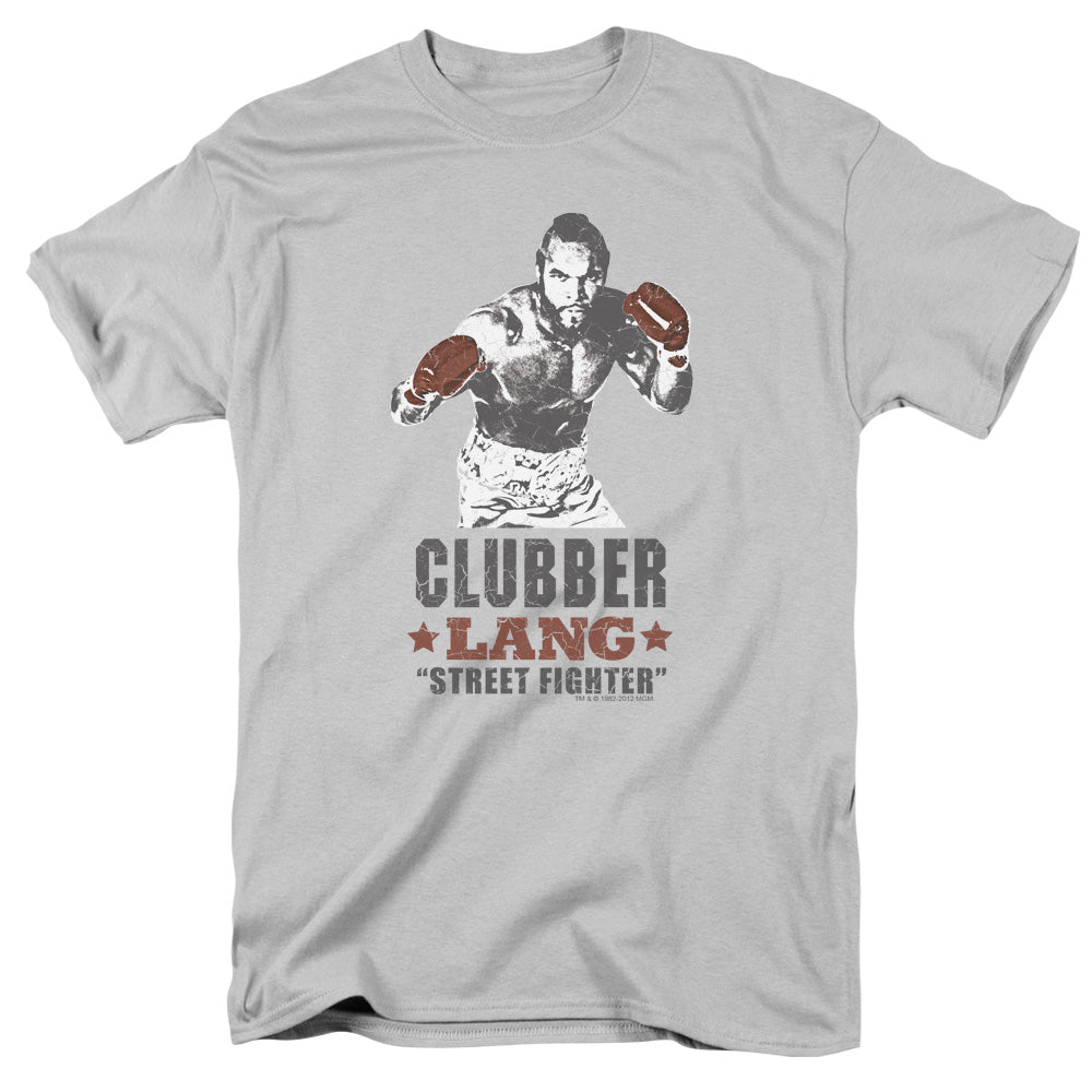Rocky Iii Clubber Mens T Shirt Silver Officially Licensed