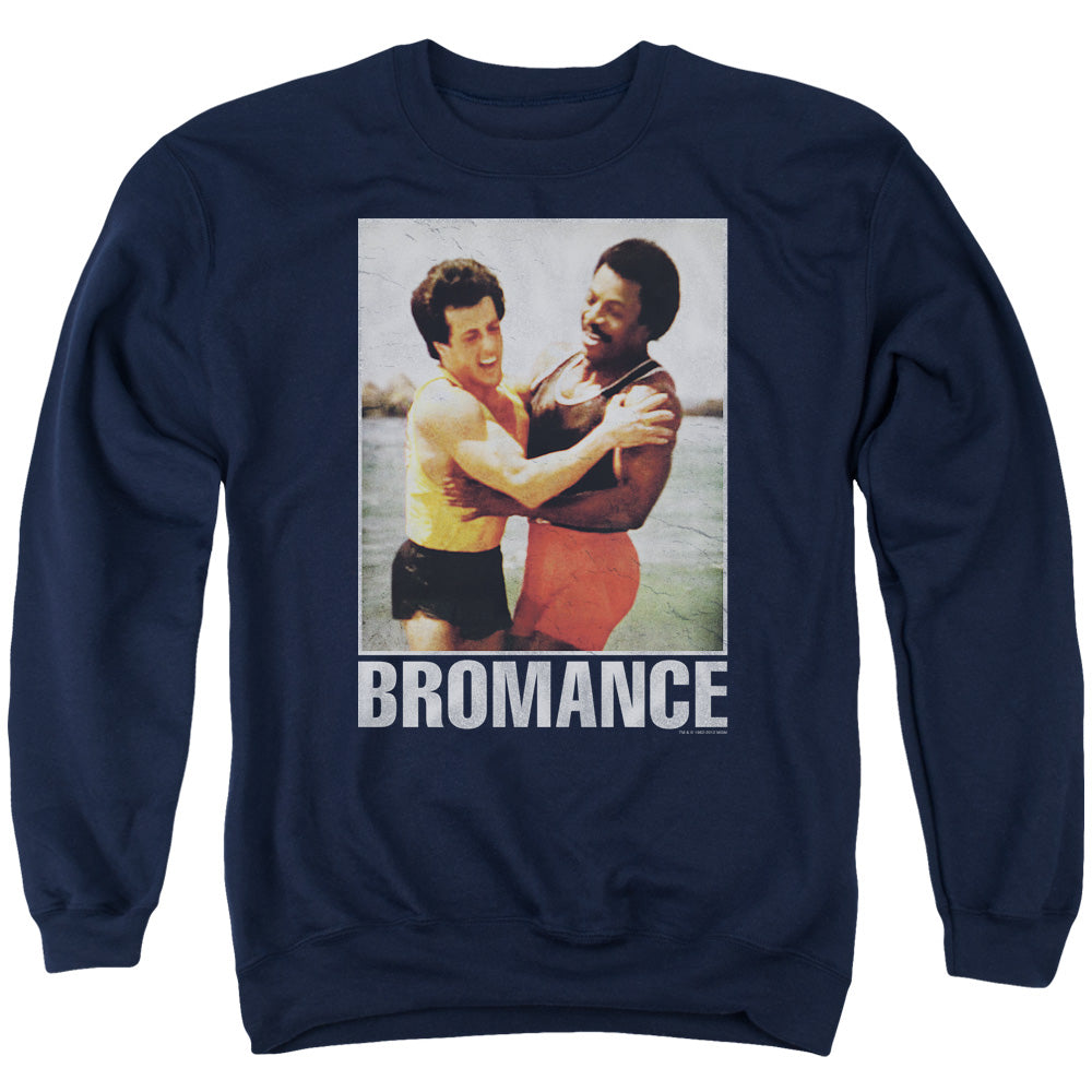 Rocky Bromance Mens Crewneck Sweatshirt Navy Officially Licensed