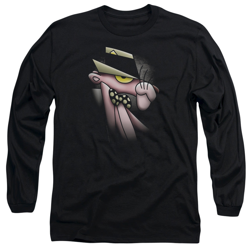 Pink Panther Ooth Panther Mens Long Sleeve Shirt Black