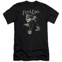 Load image into Gallery viewer, Pink Panther Cool Cat Premium Bella Canvas Slim Fit Mens T Shirt Black