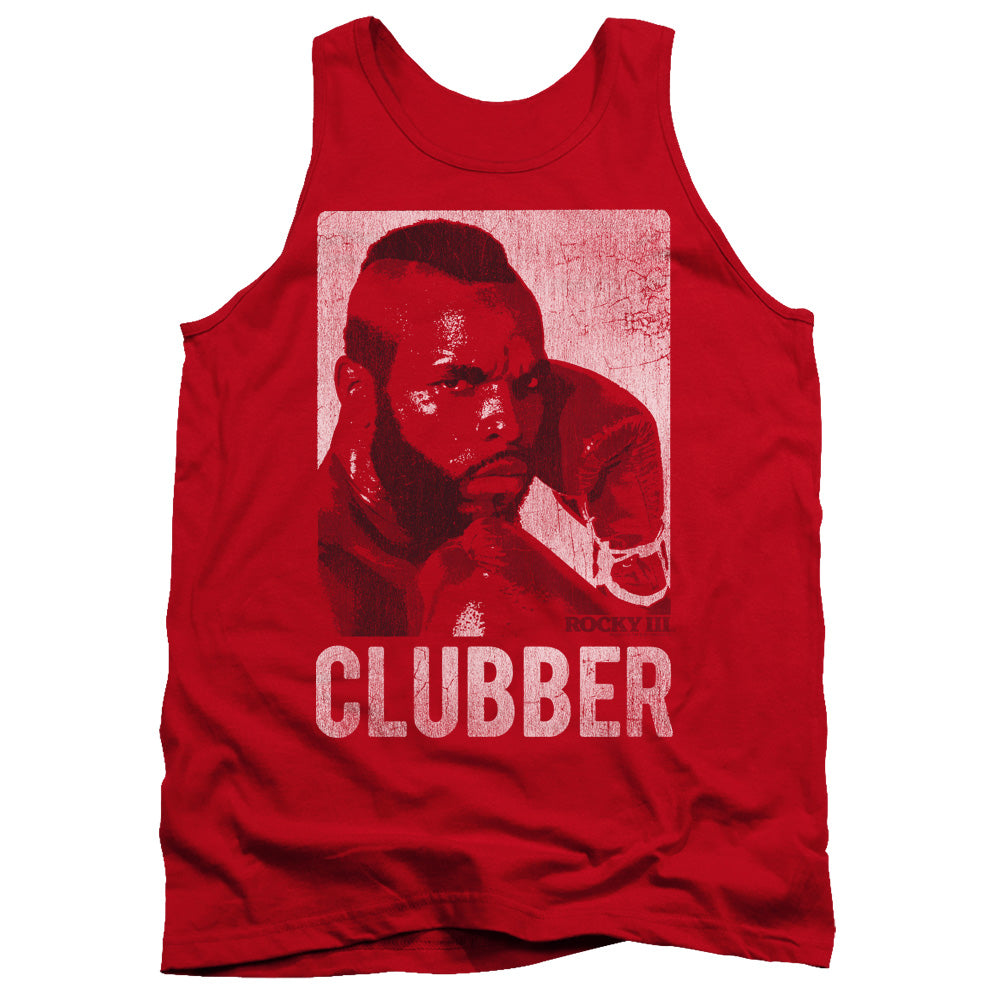 Rocky Iii Clubber Lang Mens Tank Top Shirt Red