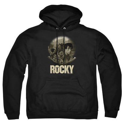 Rocky Feeling Strong Mens Hoodie Black Officially Licensed