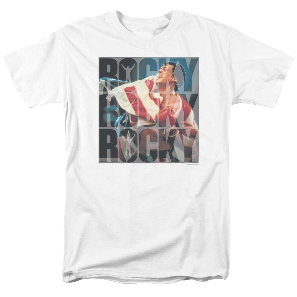 Rocky Chant Mens T Shirt White Officially Licensed