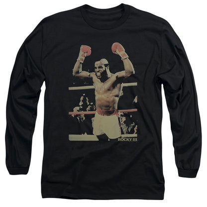 Rocky Iii Clubber Mens Long Sleeve Shirt Black Officially Licensed Officially Licensed