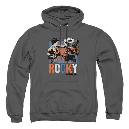 Rocky Rocky Pow Mens Hoodie Charcoal Officially Licensed