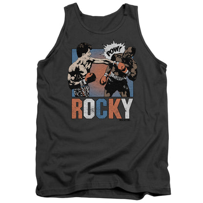 Rocky Rocky Pow Mens Tank Top Shirt Charcoal